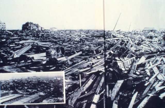 The Galveston Hurricane - Damage caused by the hurricane and storm surge This was the greatest natural disaster in terms of loss of life in U.S Picture