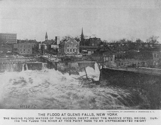 The flood at Glen Falls, New York. Picture