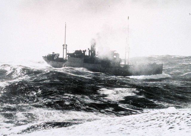 World War II North Atlantic convoy duty Merchant vessel as seen from U.S.S Picture