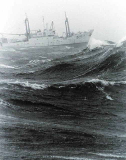 NOAA Ship DELAWARE II in basic crummy weather on Georges Bank Picture