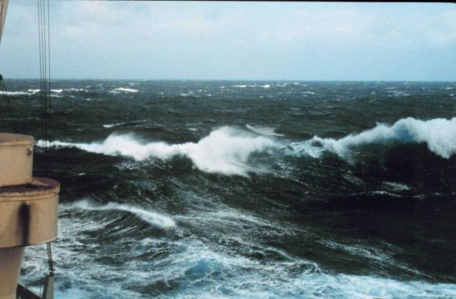 North Pacific storm waves as seen from the M/V NOBLE STAR Picture