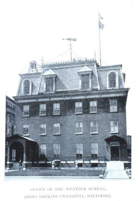 Office of the Weather Bureau at Johns Hopkins University In: Outline of the Present Knowledge of Meteorology and Climatology of Maryland by F Picture