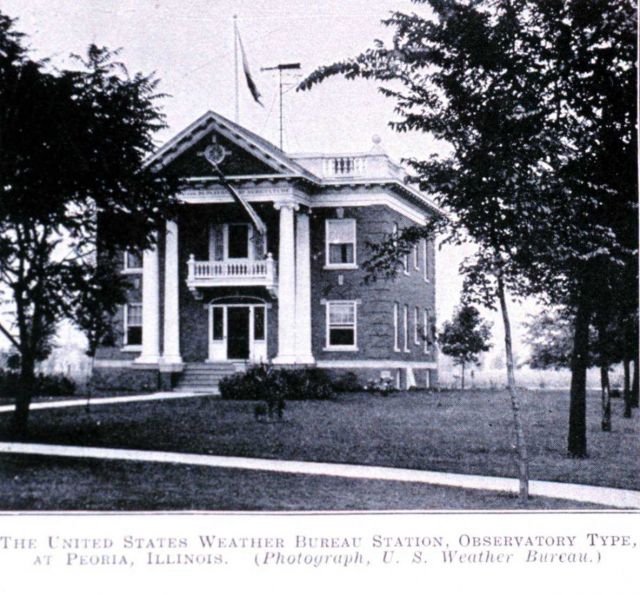United States Weather Bureau Station, Observatory Type, at Peoria, Illinois Picture