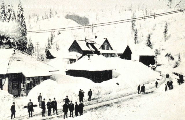 Cleared tracks on the Southern Pacific Railway at Blue Canyon Picture