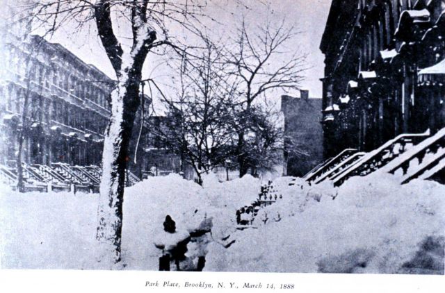 The Great Blizzard of March 12, 1888. Picture