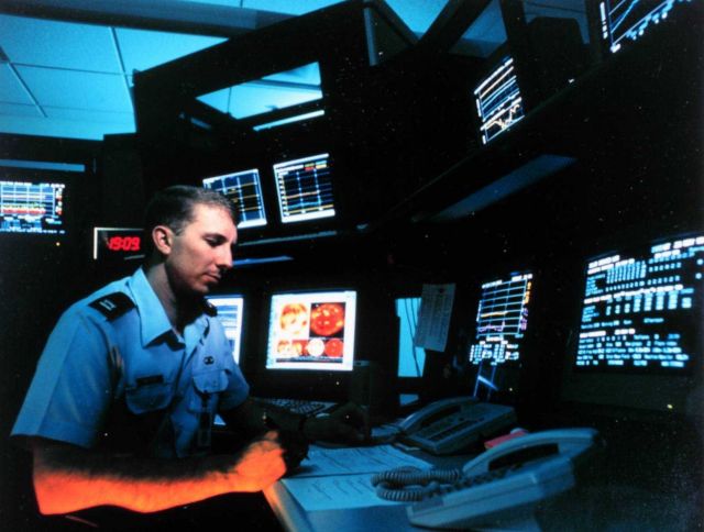 This Air Force personnel is a forecaster at the Space Weather Operations, and provides analysis of the space environment, synthesis of the many inform Picture