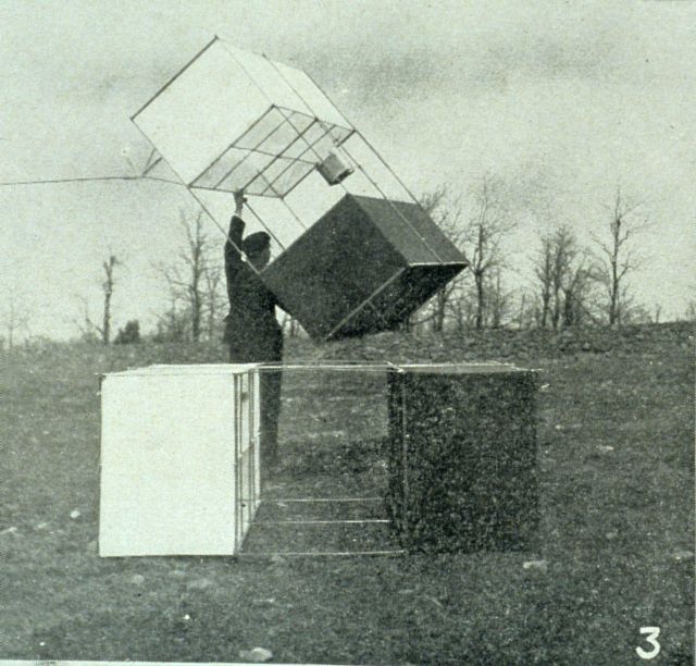 Preparing to launch a meteorological kite Picture