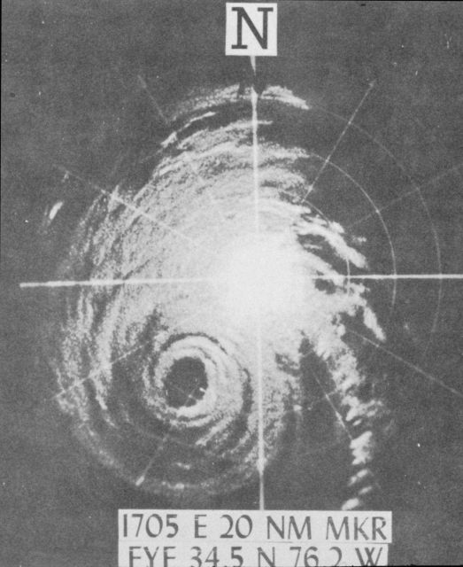 Hurricane Helene as observed by the Weather Bureau radar at Cape Hatteras Picture