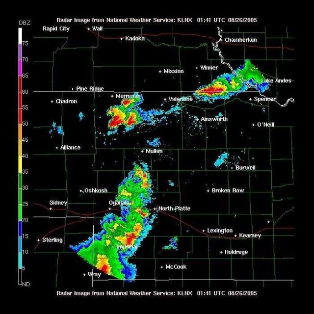 Thunderstorms over western Nebraska and northwest Kansas Picture