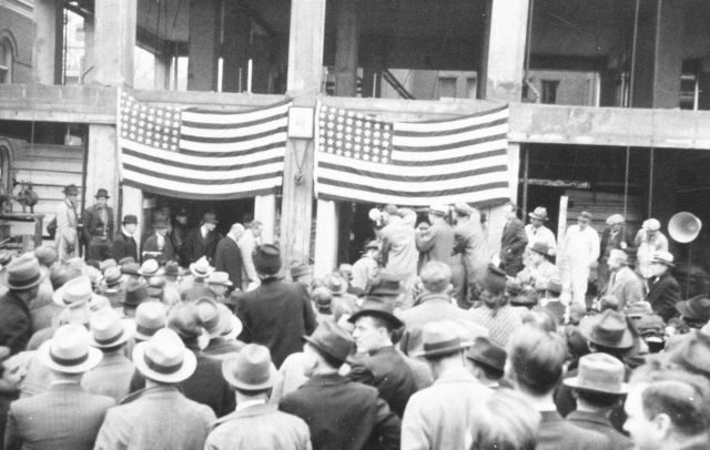 Laying of the cornerstone of the new Weather Bureau Building Picture