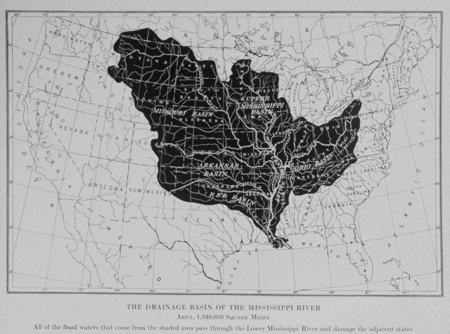 The drainage basin of the Mississippi River Picture