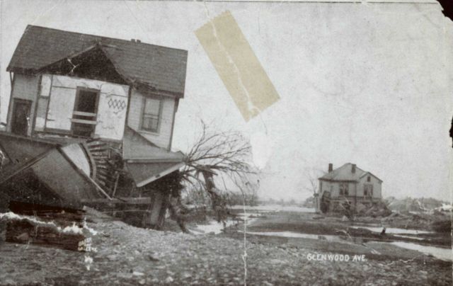 Flood damage on Glenwood Avenue. Picture