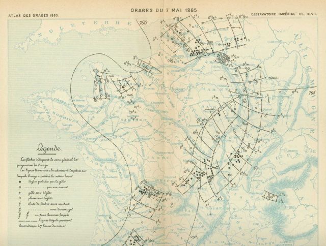 Early weather map published in: 