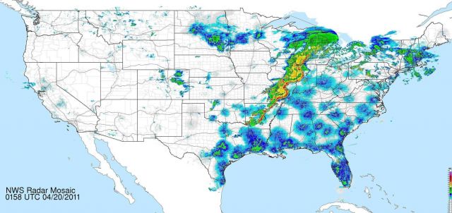 A zig-zag frontal boundary with much associated severe weather Picture