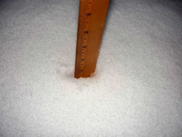 Hitting right on, the January 30, 2010 snowstorm produced 4-6 inches of snow across the region. Picture