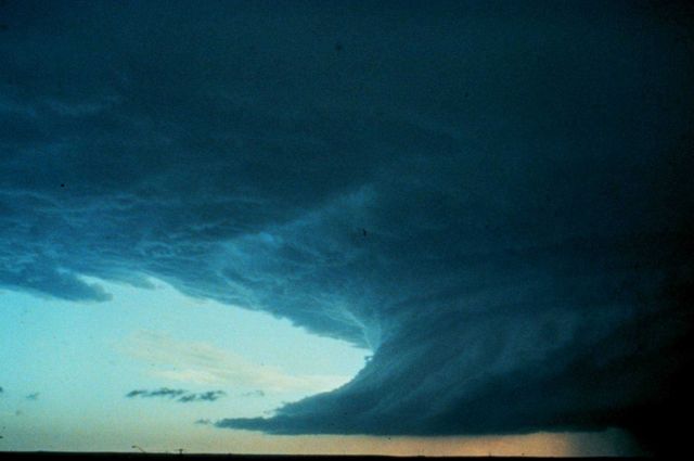 Cumulonimbus - squall line associated with cold front. Picture