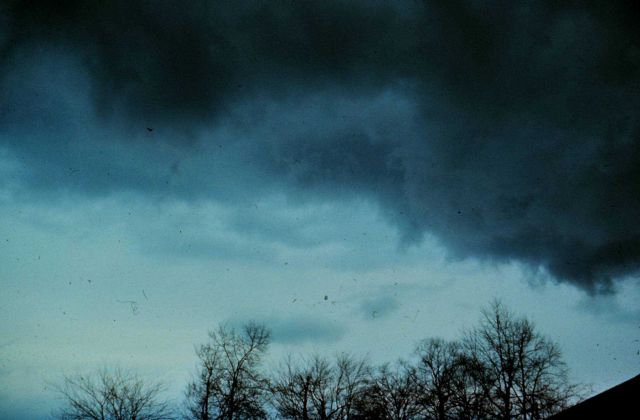 Nimbostratus clouds. Picture
