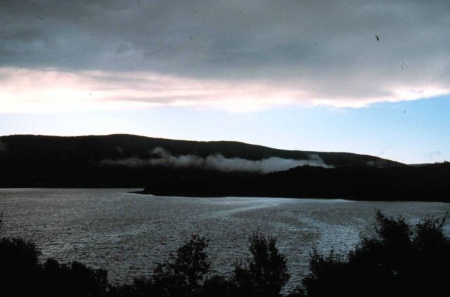 Early morning lake fog. Picture