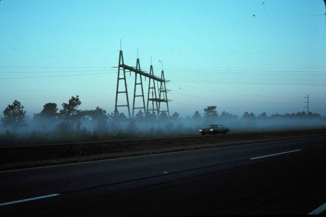 Early morning radiation fog. Picture