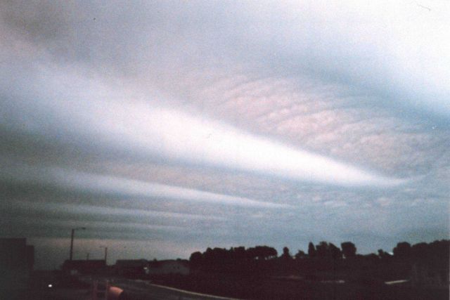 Clouds caused by gravity waves within meteorological disturbance Picture