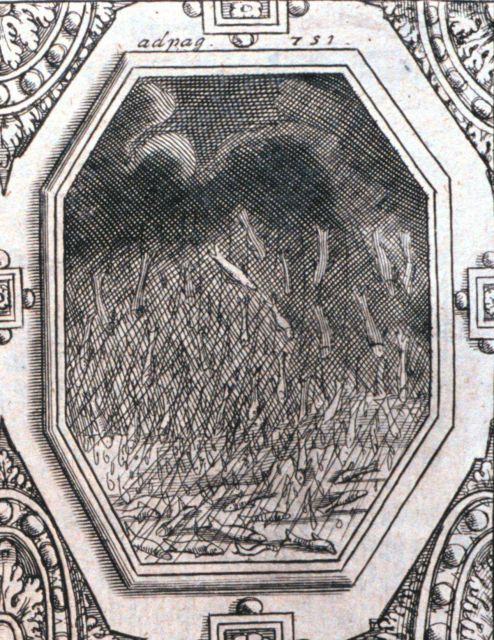 Raining fish during a Renaissance storm Picture