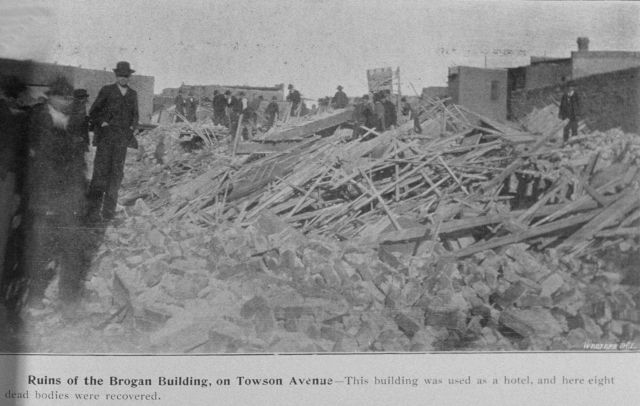 Ruins of the Brogan Building on Towson Avenue Picture
