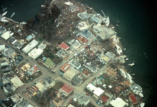 Hurricane Hugo devastated portions of the Caribbean before striking Charleston. Picture