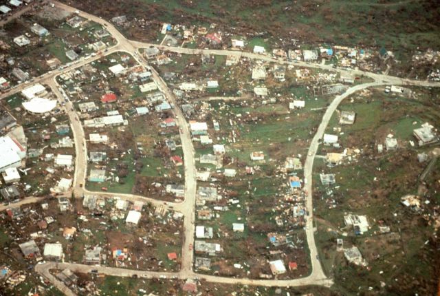 Hurricane Hugo devastated portions of the Caribbean before striking Charleston. Picture