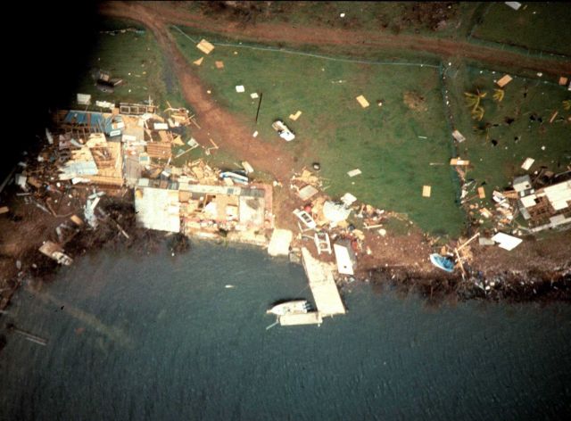 Hurricane Hugo devastated portions of the Caribbean before striking Charleston. Picture