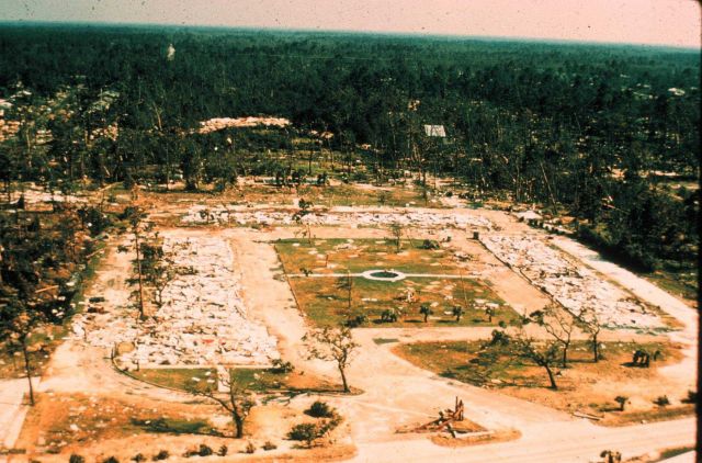 The aftermath of Hurricane Camille. Picture