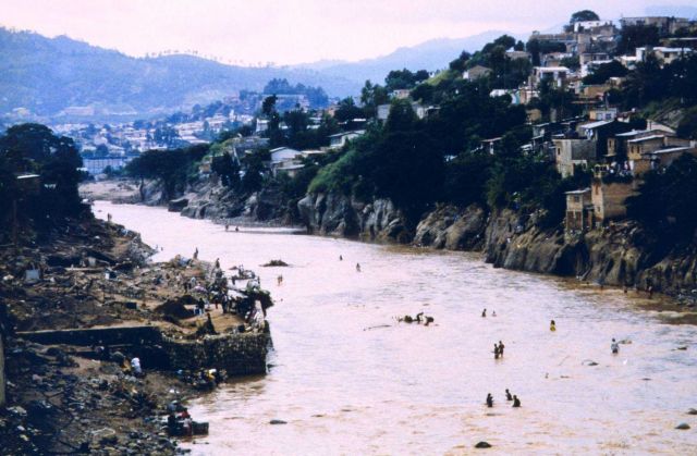 Damage in the aftermath of Hurricane Mitch Picture