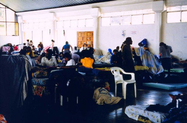 Shelters for the homeless in the wake of Hurricane Mitch Picture