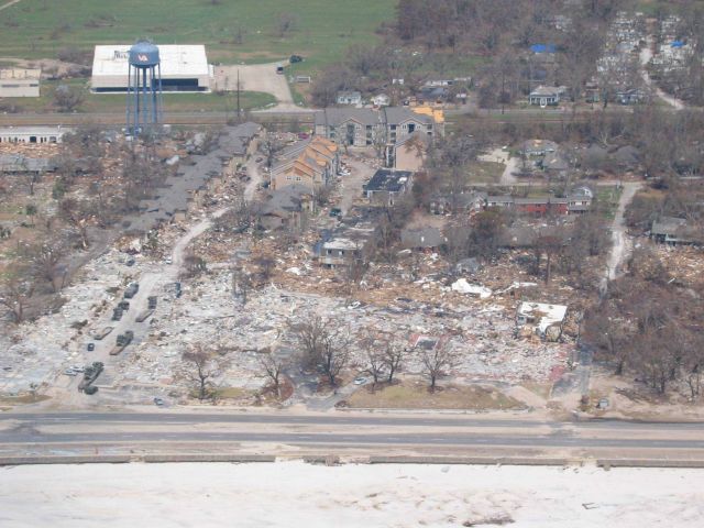 Damage to Gulfport Veteran's Facility. Picture