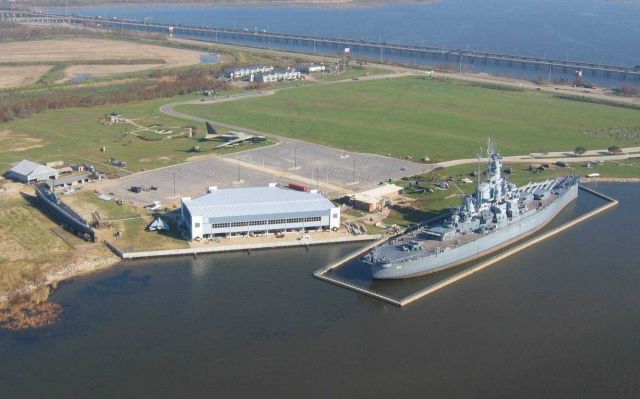 The Battleship ALABAMA museum and memorial in Mobile Bay. Picture