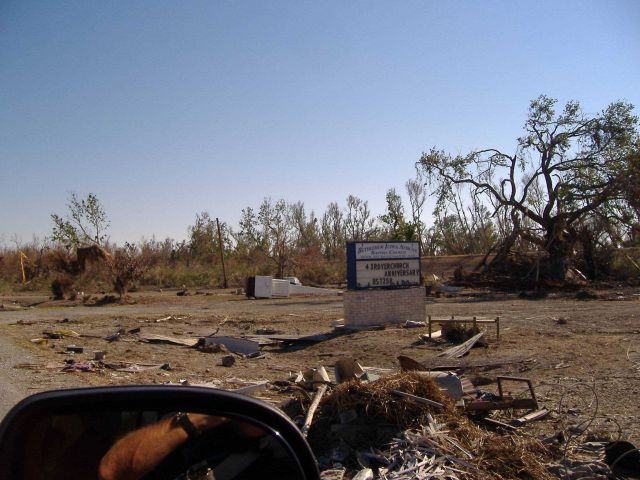 The aftermath of Katrina. Picture