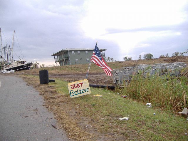 The aftermath of Katrina. Picture