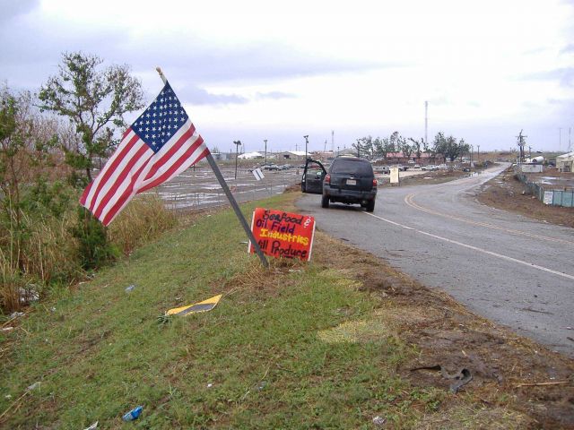 The aftermath of Katrina. Picture