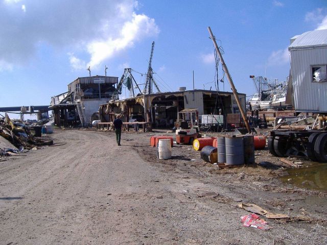The aftermath of Katrina. Picture