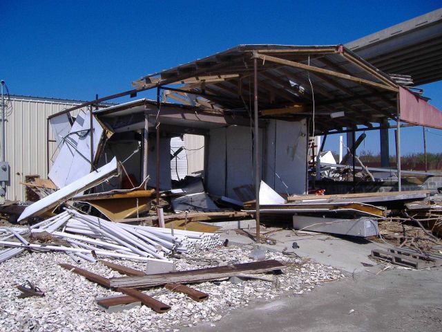 The aftermath of Katrina. Picture