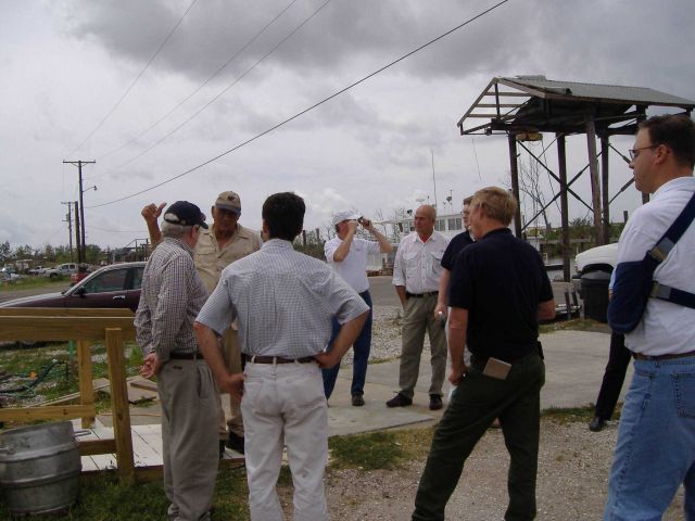 Discussing recovery plan after Hurricane Katrina Picture