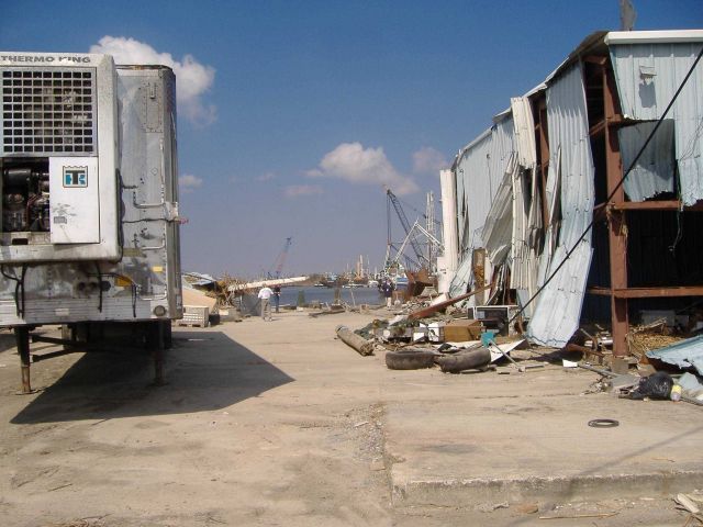 Aftermath of Hurricane Katrina. Picture