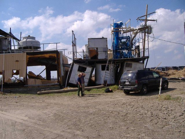 Devastation following passage of Hurricane Katrina. Picture