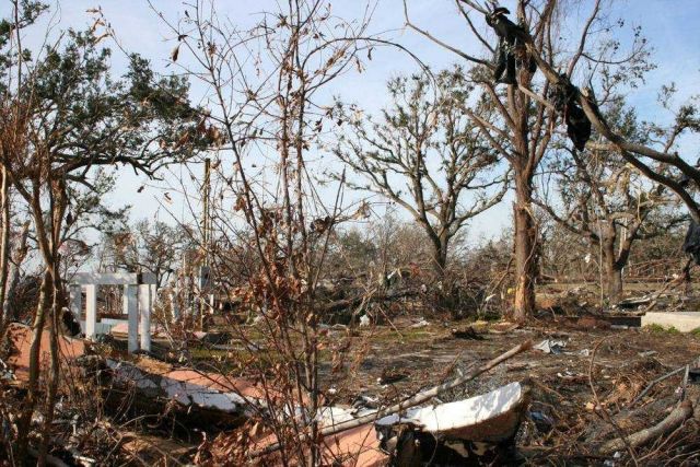 Utter devastation following passage of Hurricane Katrina Picture