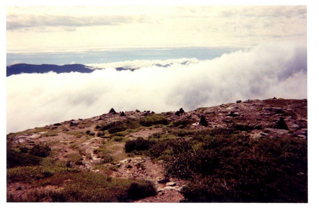 Fog below, cloud above. Picture