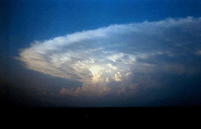 A magnificent supercell thunderstorm cloud formation. Picture