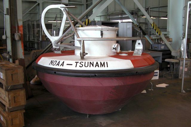 NOAA tsunami buoys - DART surface buoys. Picture