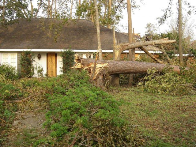 This home belonged to the Lake Charles WSFO IT specialist who had closed on it one week prior to the hurricane Picture
