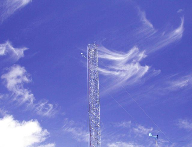Cirrus clouds over NOAA's Mauna Loa Observatory Picture