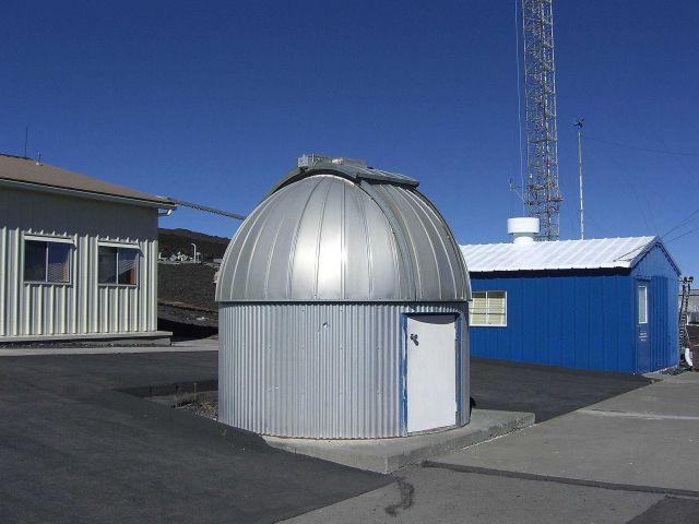 The Dobson spectrophotometer housed inside this dome provides daily measurements of the ozone layer. Picture