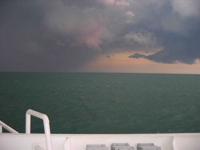Thunderstorm off Chesapeake Bay Entrance. Picture